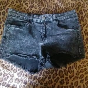 Stone wash shorts
